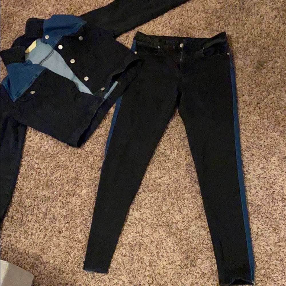 Matching jean jacket & pants - Picture 2 of 2